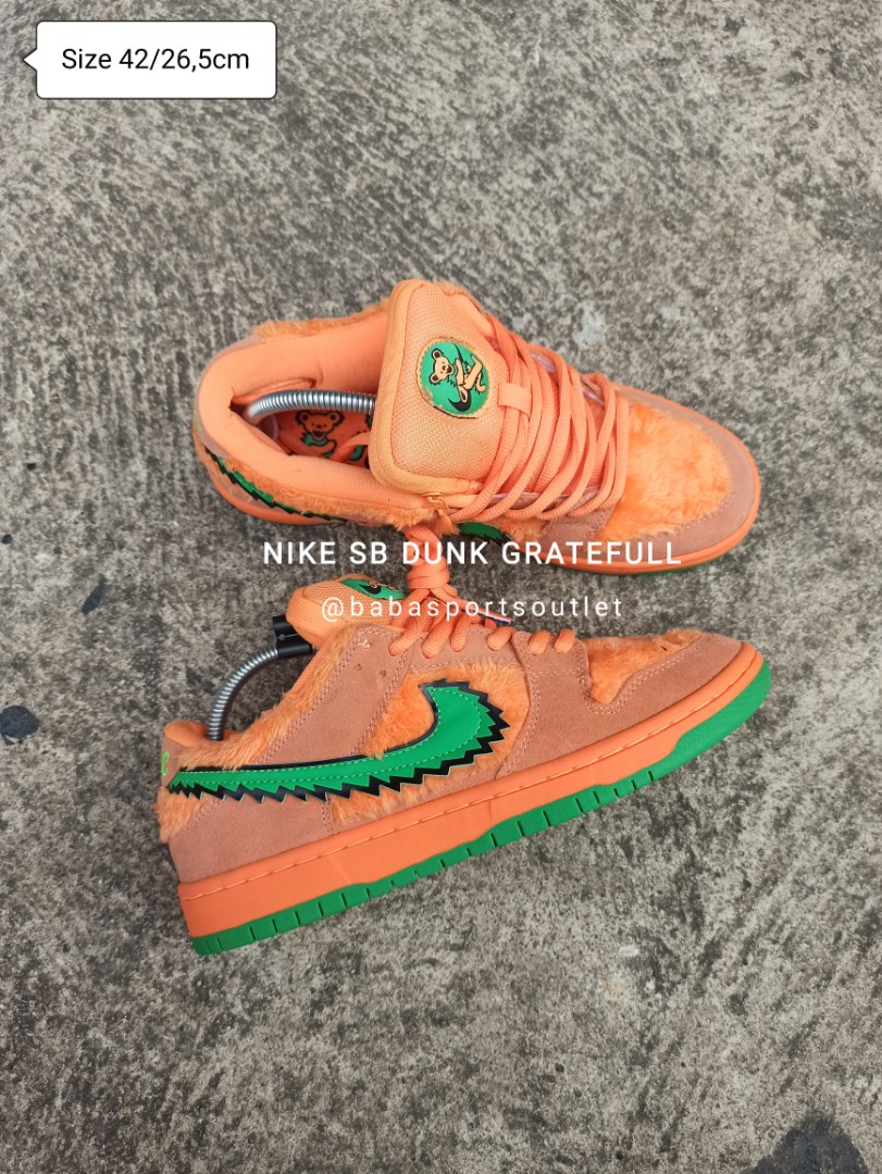 NIKE SB DUNK GRATEFULL, Fesyen Pria, Sepatu , Sneakers di Carousell