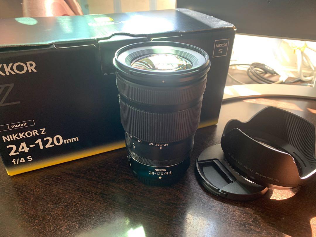 Nikon Z 24-120 F4 S 行貨完美無瑕保至02/2023, 攝影器材, 鏡頭及裝備 