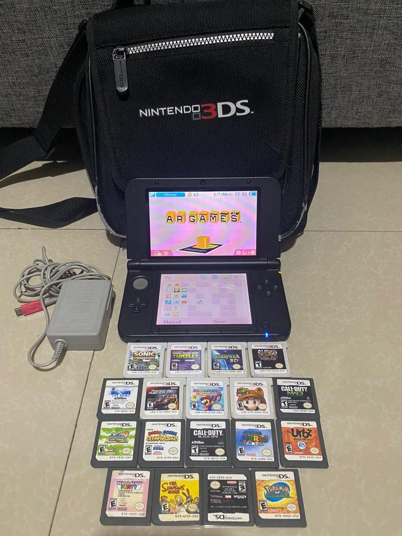 Nintendo 3DS XL US version (Category: Nintendo) located in Manila. Submitted by oddlion.2300fc (Listing ID 1147803620, Image 3). Description: Nintendo 3DS XL Excellent condition Matagal ma low battery US version Carrying Bag Stylus pen 18 games 10k php Original 110v nintendo charger Sampaloc Manila area .