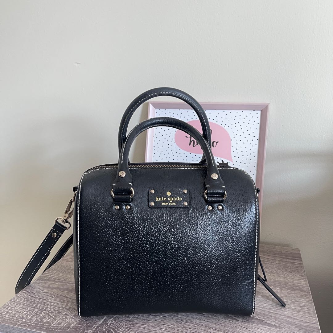 Kate spade doctor bag best sale black