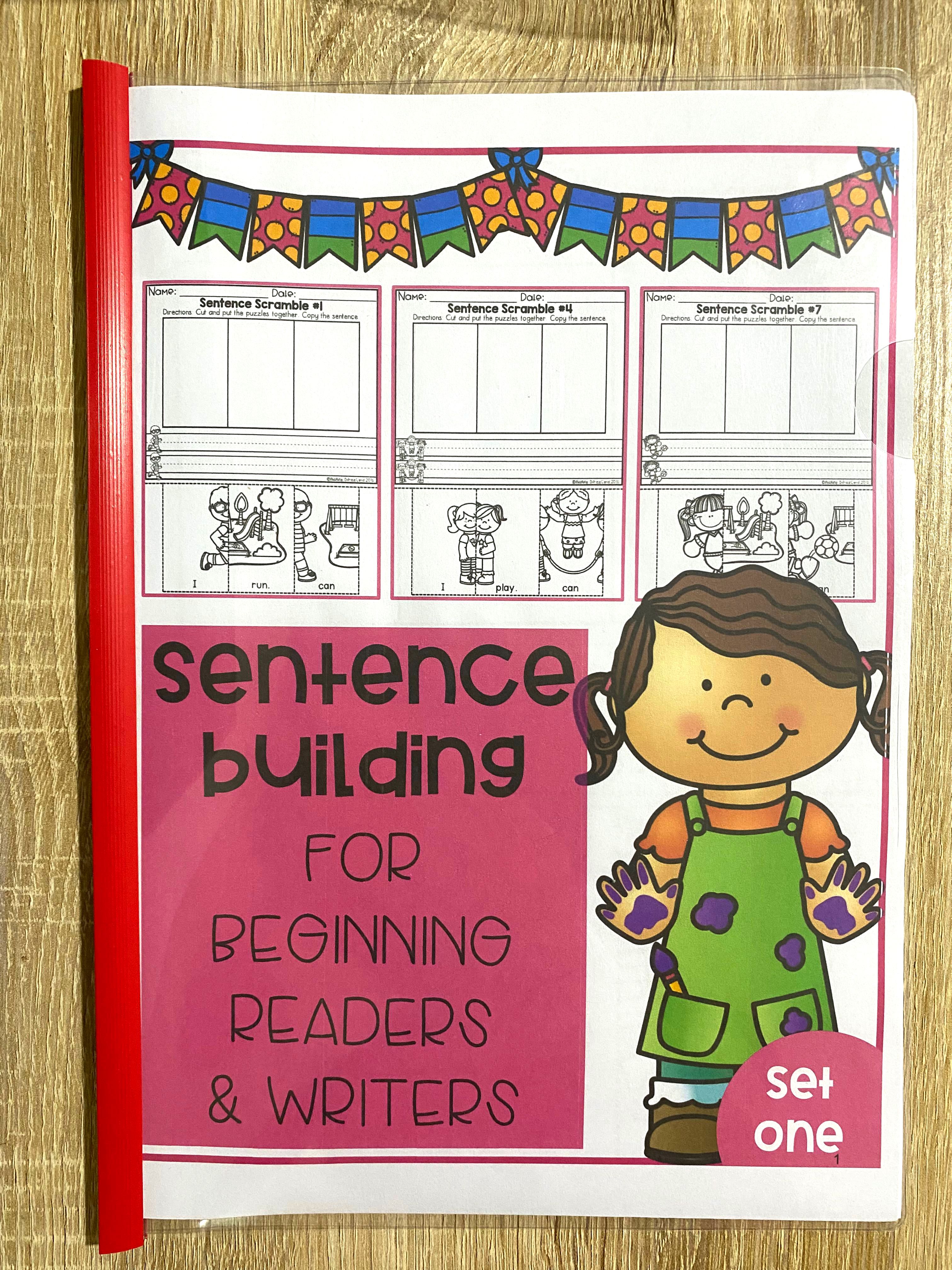 Preschool Activity Book Sentence Building, Hobbies & Toys, Books