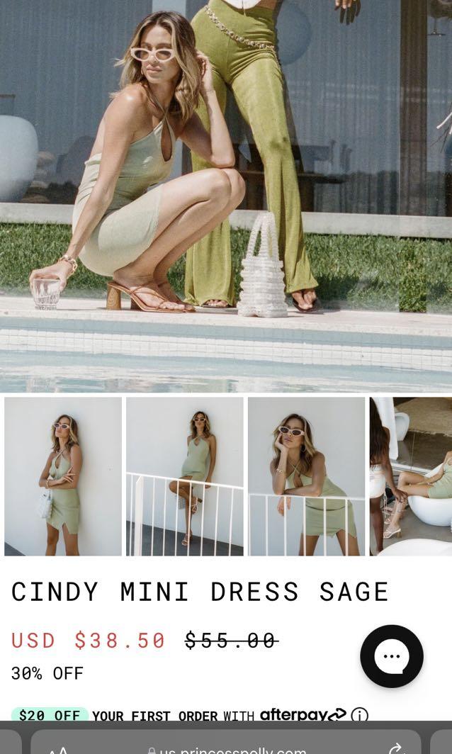 Princess Polly cindy mini dress, Women 