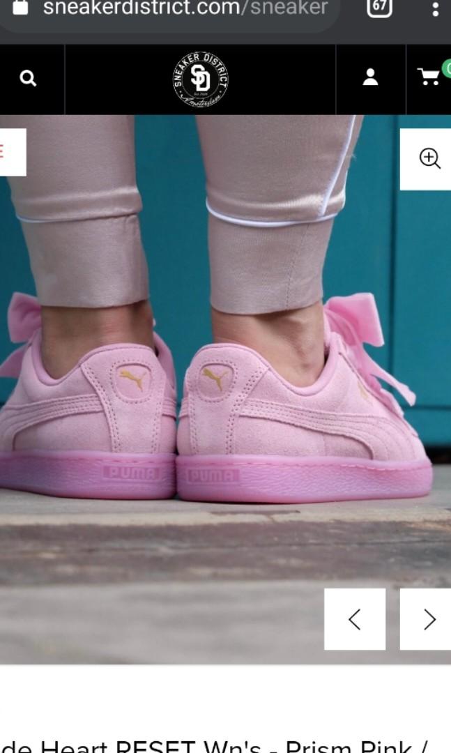Puma suede heart basket reset prism pink Women s Fashion