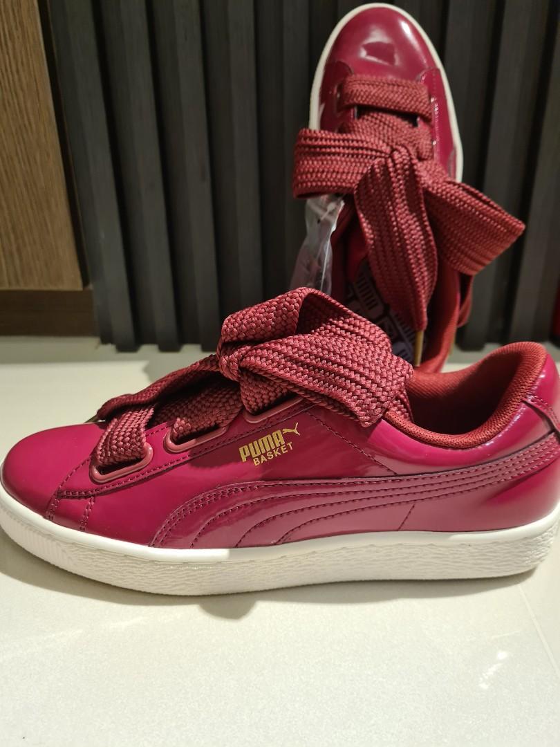 Puma WM Patent Red Basket Shoes