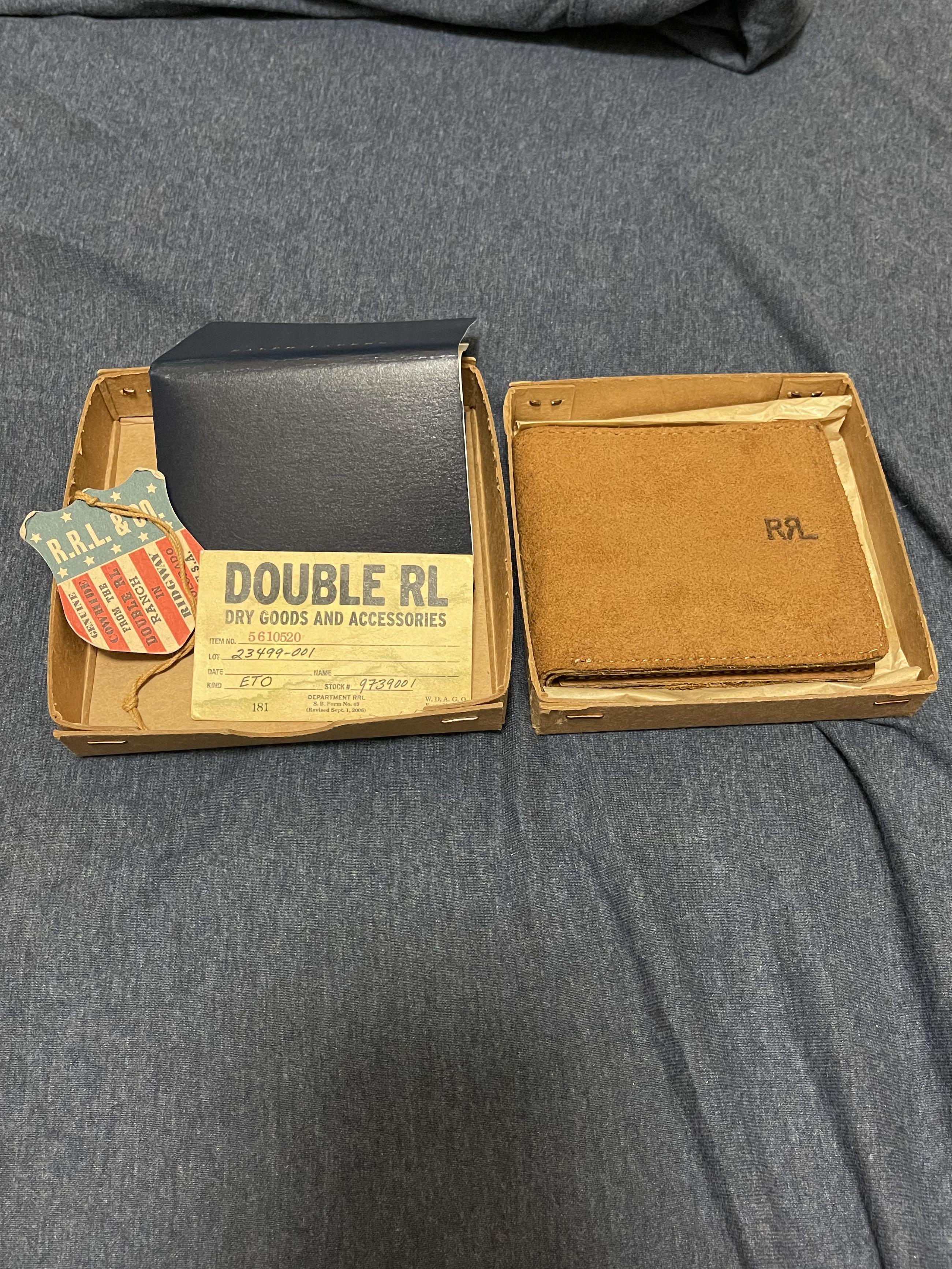 Ralph Lauren Rrl double rl wallet, 男裝, 手錶及配件, 銀包、卡片套- Carousell