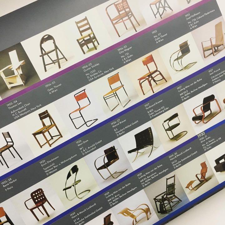RARE! 1990s ORIGINAL VITRA DESIGN MUSEUM CHAIR COLLECT ION POSTER 224