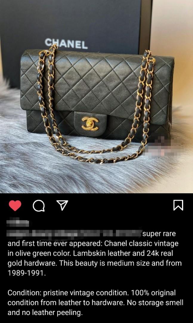 Chanel Classic Jumbo Double Flap Bag Caviar Olive Green GHW