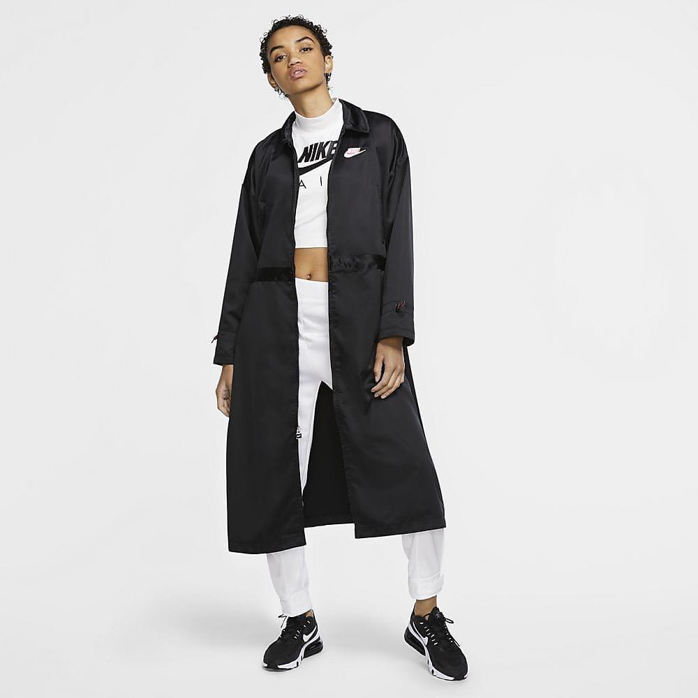 Nike Women s Icon Clash Long Satin Jacket Women s Fashion Coats