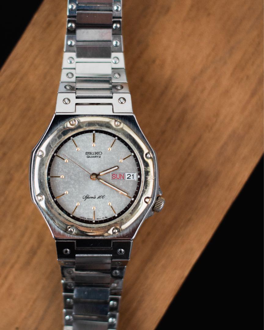Seiko quartz sports 100 vintage discount