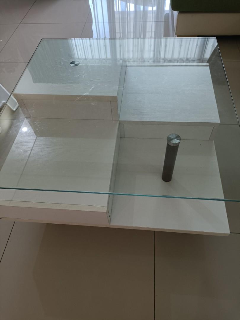 Red Apple Coffee table with 3 drawers, Furniture & Home Living