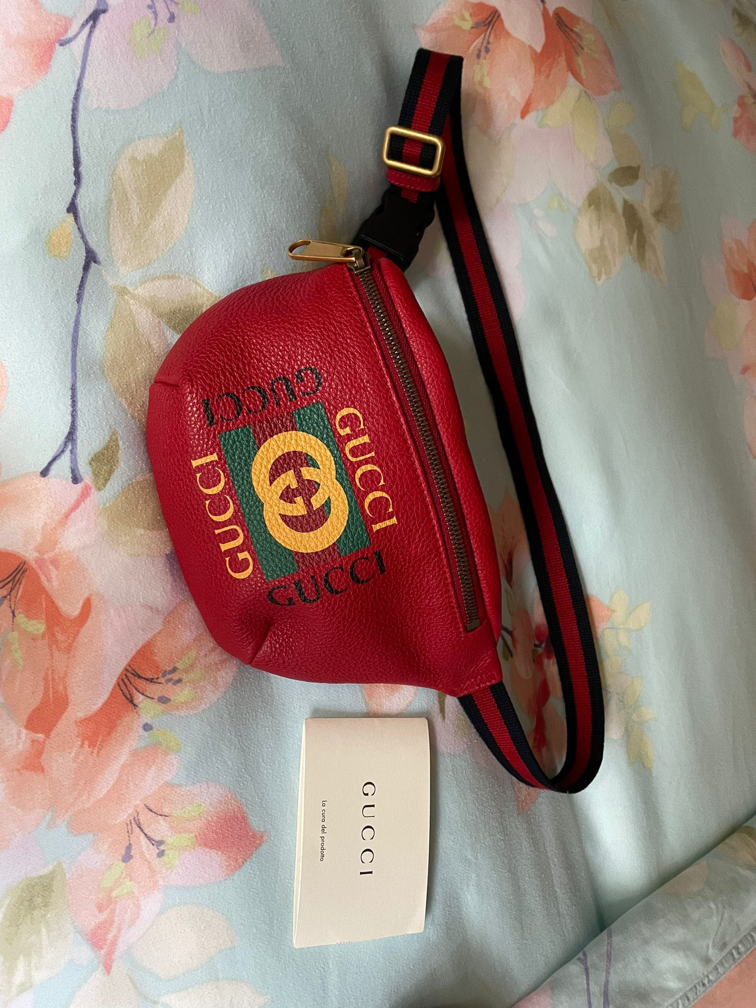 Small Red Gucci belt bum waist Bag Women s Fashion Bags