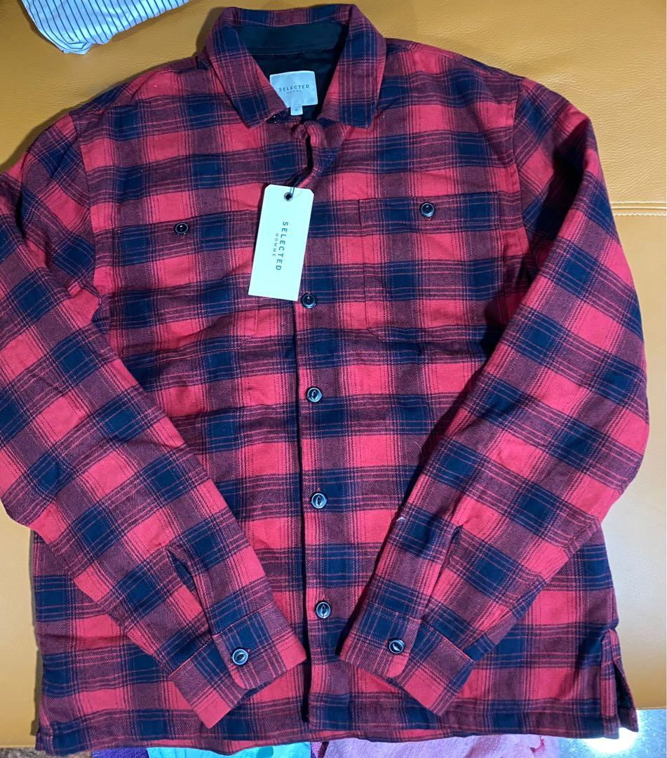 Red online shirt jacket