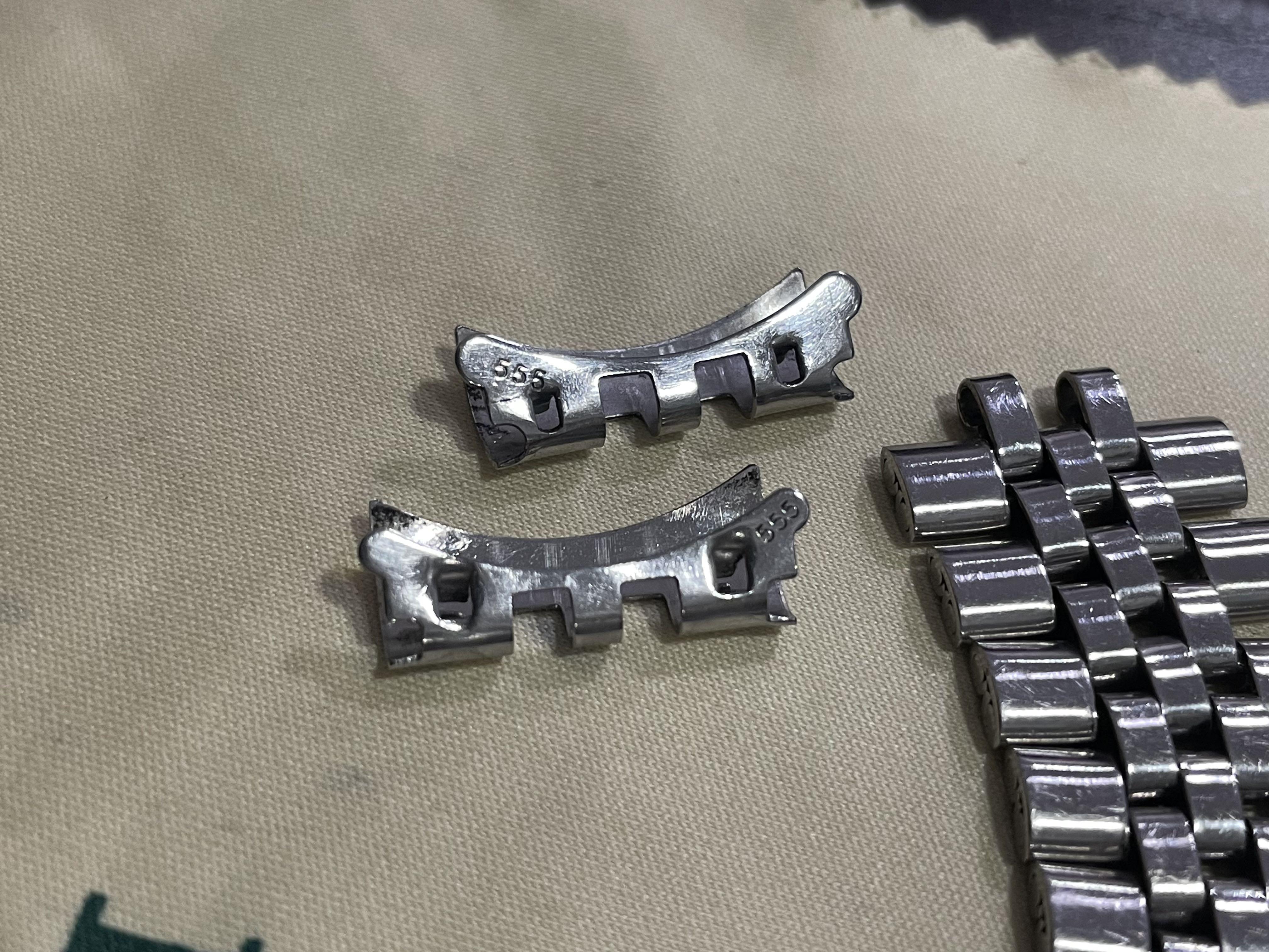 Rolex 555b endlinks best sale