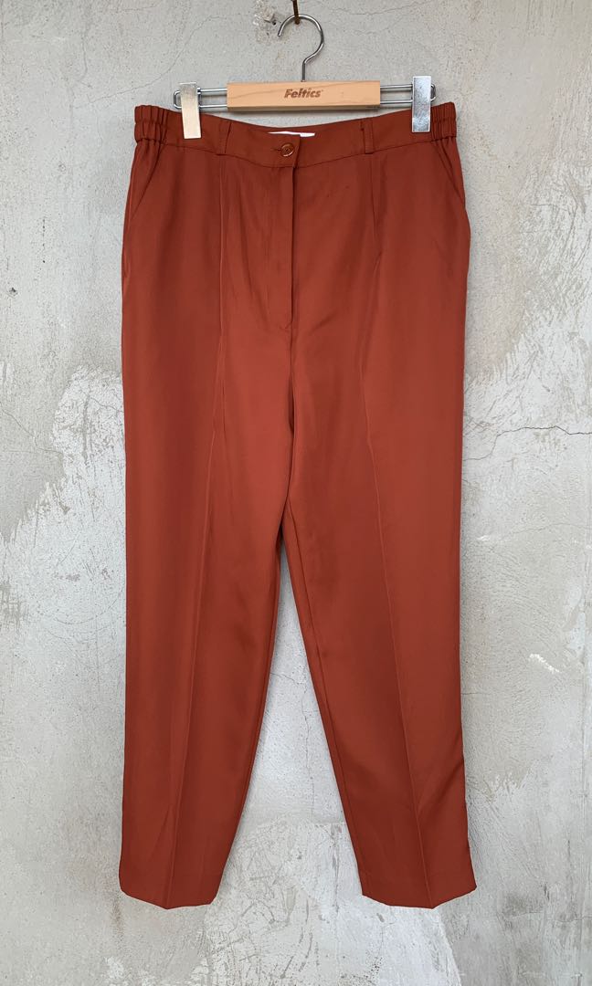 Rust colored trousers, Women's Fashion 