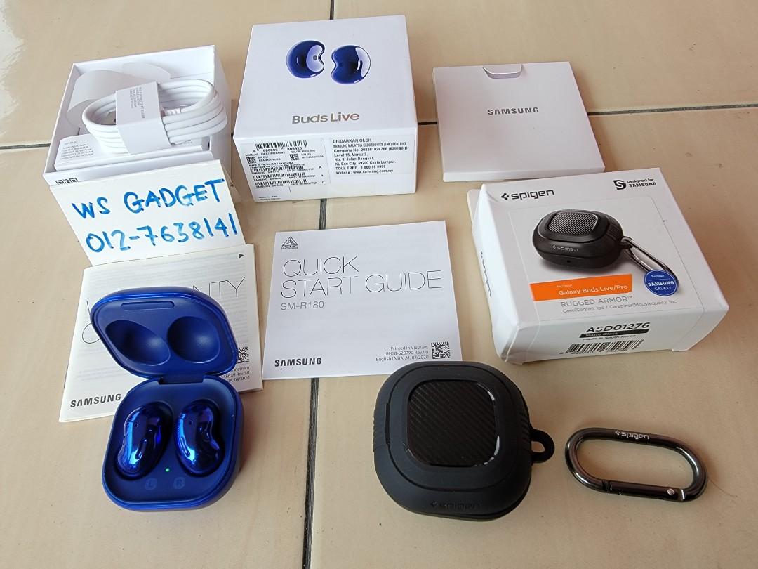 S. Galaxy Buds Live SM R180 Mystic Blue Audio Earphones on Carousell