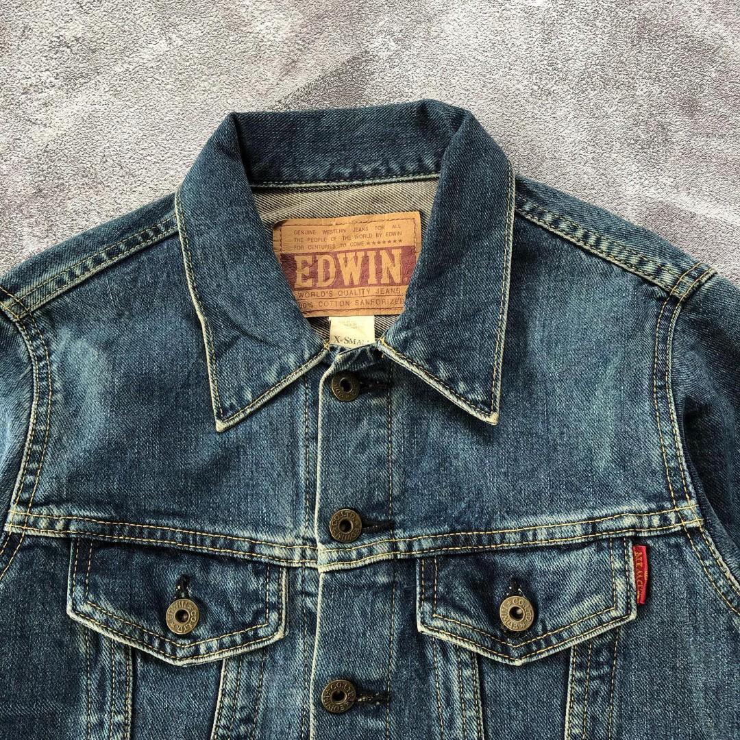 EDWIN VINTAGE TRUCKER DENIM JACKET BLUE 