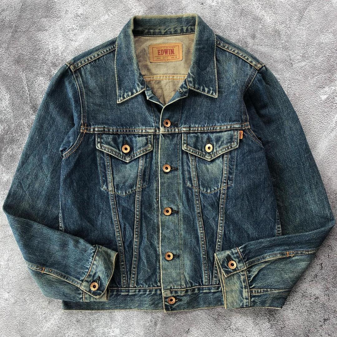 EDWIN VINTAGE TRUCKER DENIM JACKET BLUE 