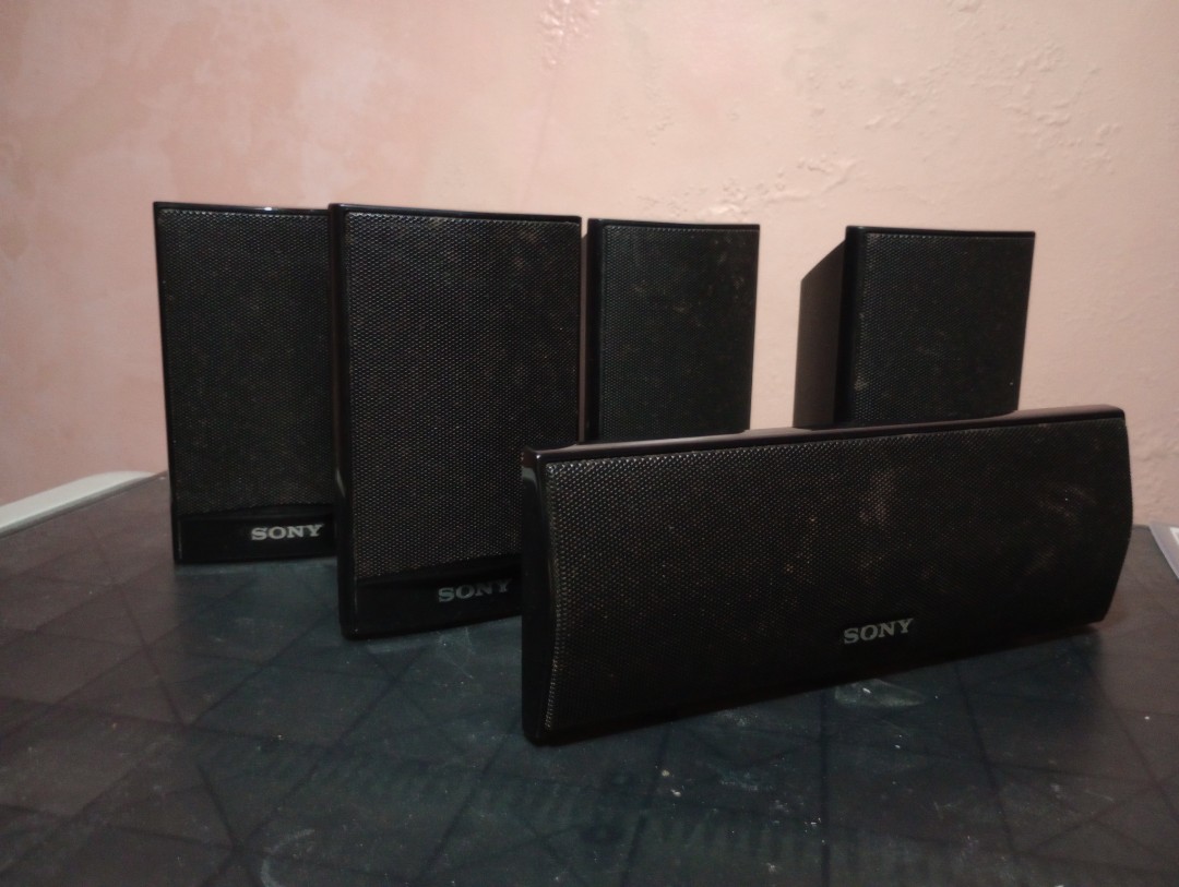Sony Satellite Speakers 5 pcs, Audio, Soundbars, Speakers & Amplifiers on Carousell