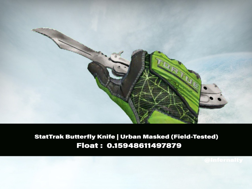 StatTrak Butterfly Knife Urban Masked FT CSGO SKINS KNIVES, Video