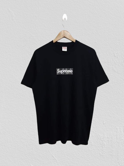 Supreme Bandana Box logo tee Men s Fashion Tops Sets Tshirts