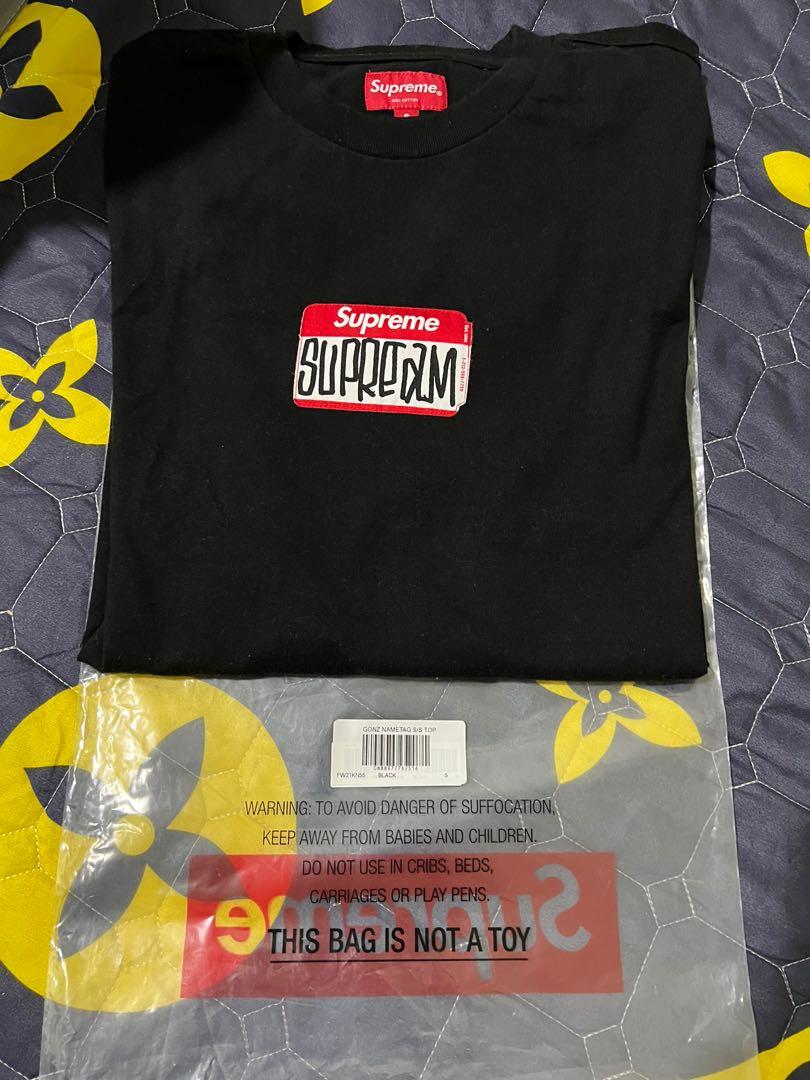 SUPREME TSHIRT GONZ NAME TAG Men s Fashion Tops Sets Tshirts