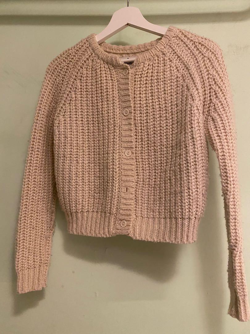 UNIF X urban outfitters cardigan beige 