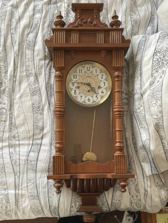 Vintage Astra by FHS Germany Long Case Wall Clock, Furniture & Home