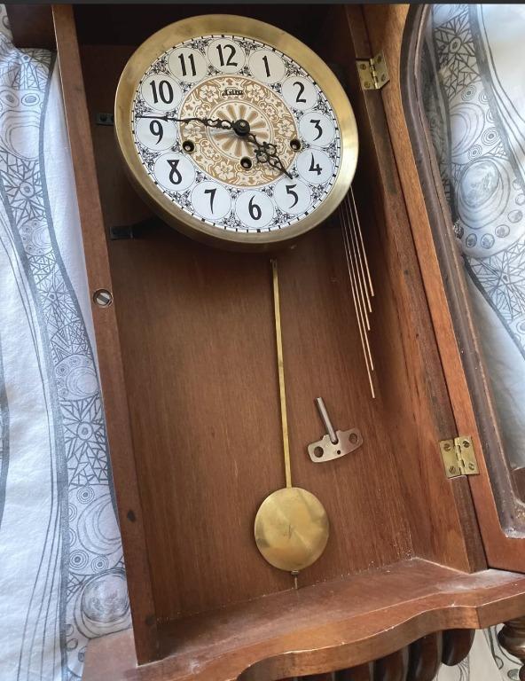 Vintage Astra by FHS Germany Long Case Wall Clock, Furniture & Home