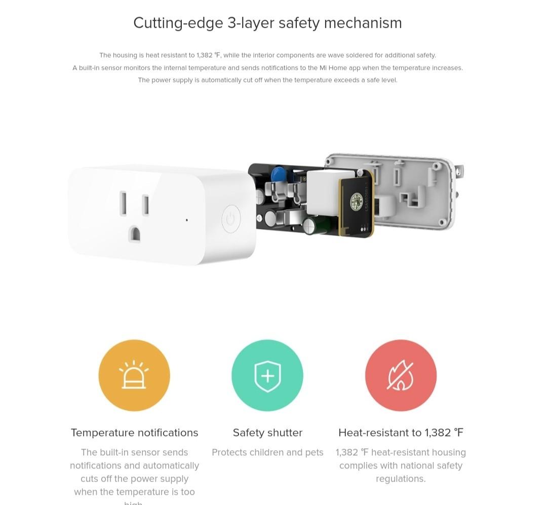 Xiaomi Mi Smart Plug WiFi (Global version, Genuine and sealed) (Category: Electrical, Adaptors & Sockets) located in Caloocan City. Submitted by gadget_solutions (Listing ID 1147825151, Image 3). Description: Mi Smart Plug Wi-fi Control your home appliances remotely Can schedule the time of on and off any appliances according to your set-up for security purposes. set up an interval schedule of on and off of your lights as if there is already some