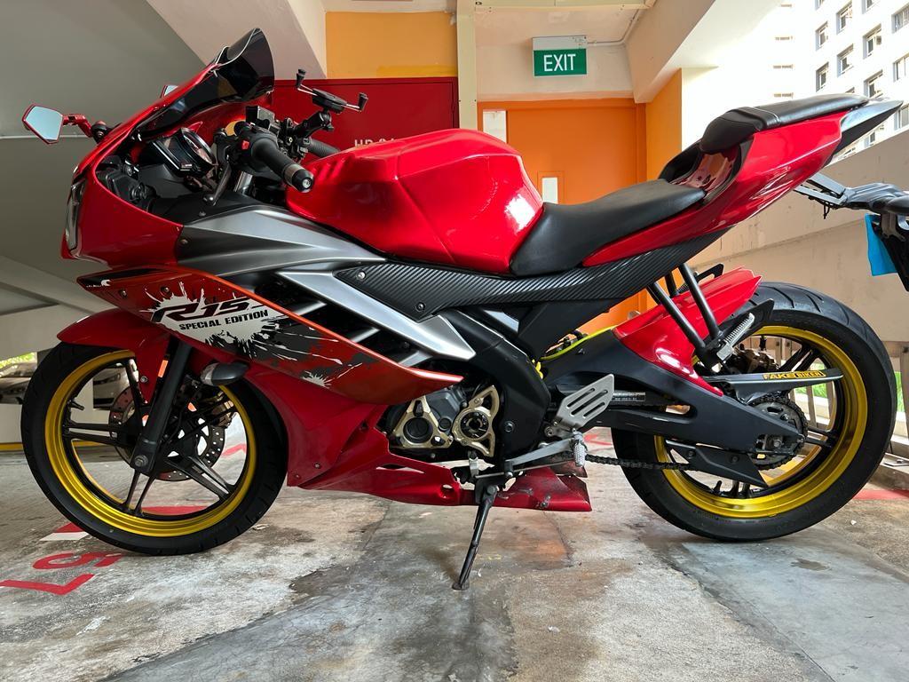 Yamaha R15 V2 Red Black  DecalPro Store