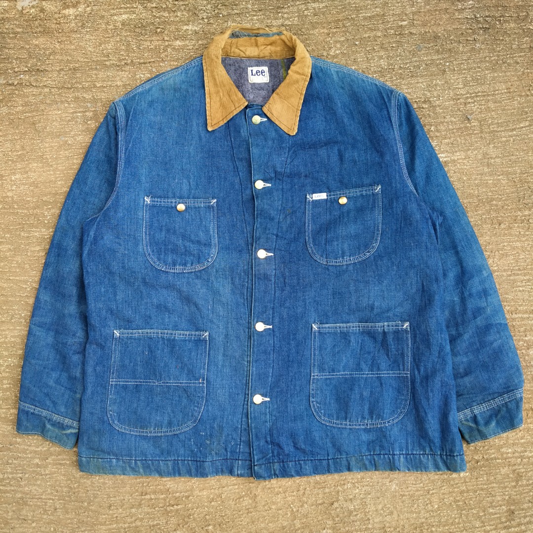 1970s Lee Union Made Blanket Lined Denim Chore Jacket, Men's Fashion ...
