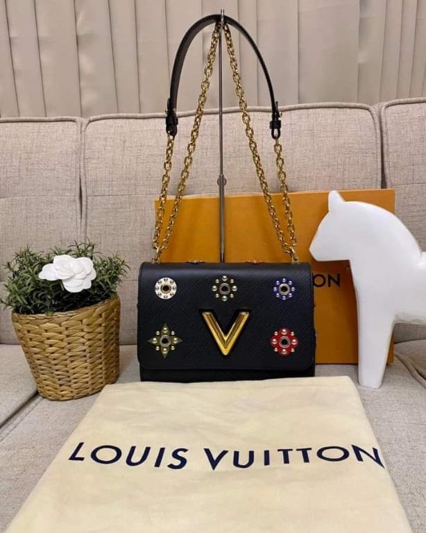 Louis Vuitton Black Epi Mechanical Flowers Twist MM Multiple