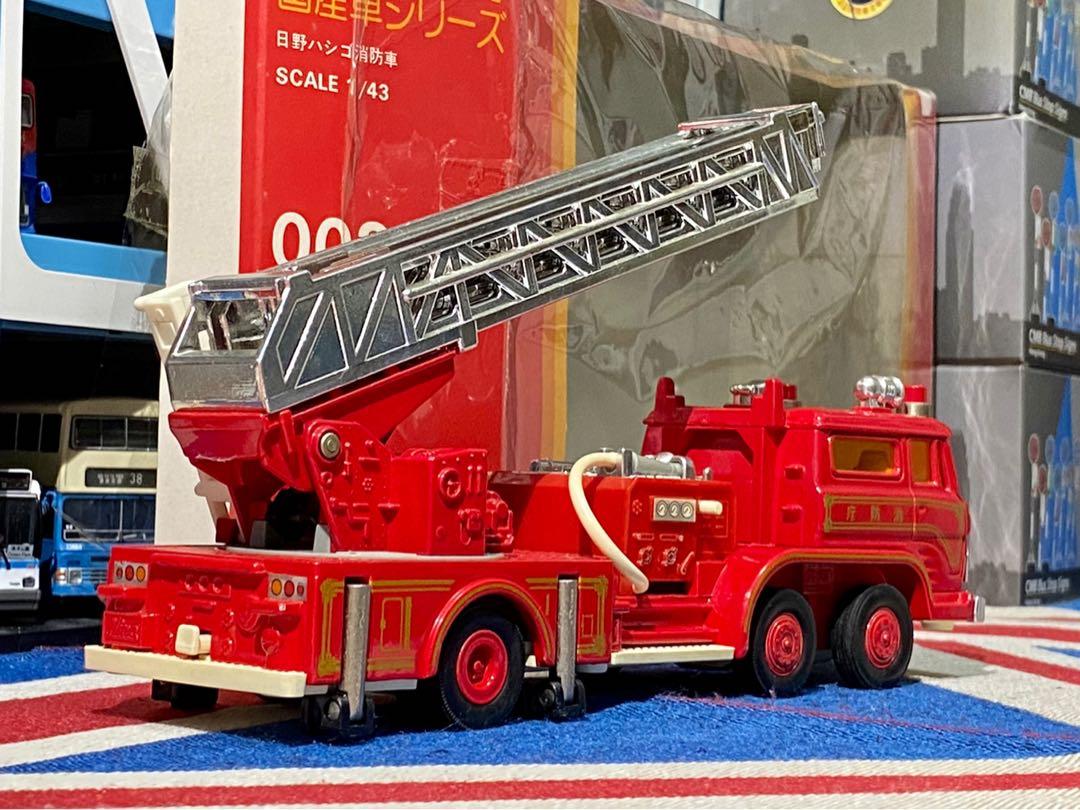 罕有日本製大比例1/43 Tomica DANDY 002 金屬製日野鋼梯消防車 罕有日本製大比例1/43 Tomica DANDY 002 金屬製日野鋼梯消防車