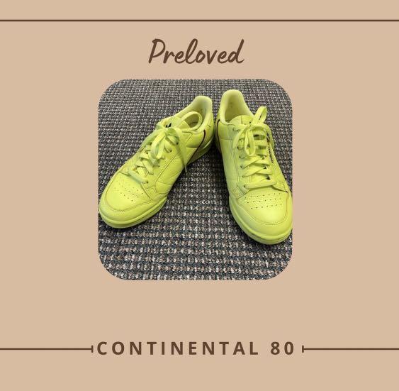 Adidas continental 80s shop yellow