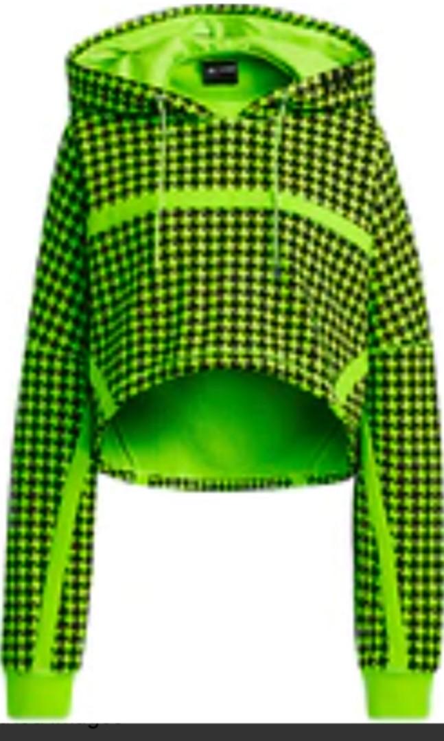 Cropped Hoodie Adidas Green And Black Hoodie Adidas Ivy Park