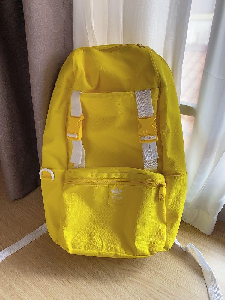 Adidas classic backpack yellow hot sale