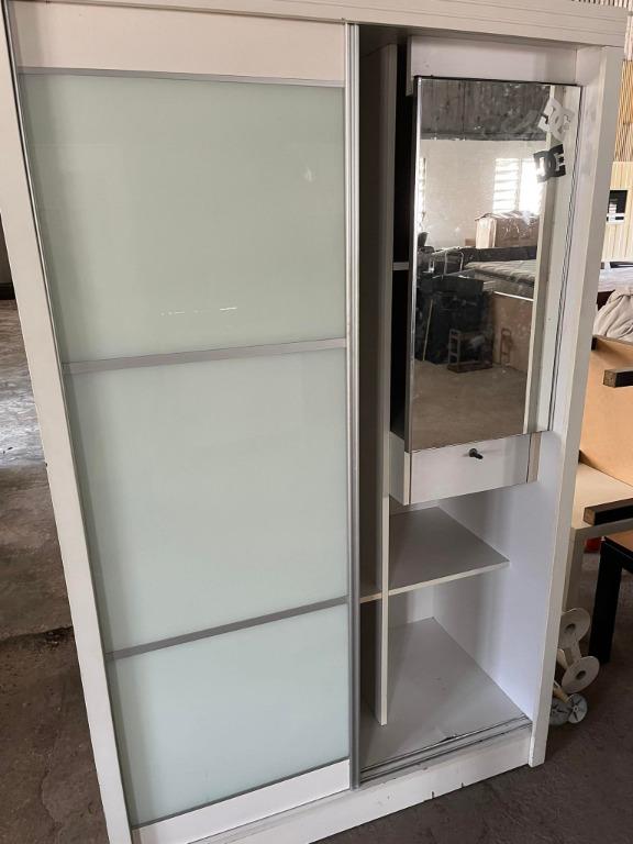 Montgomery 2000 x 1000 x 600mm outlet white 2 door sliding mirror wardrobe