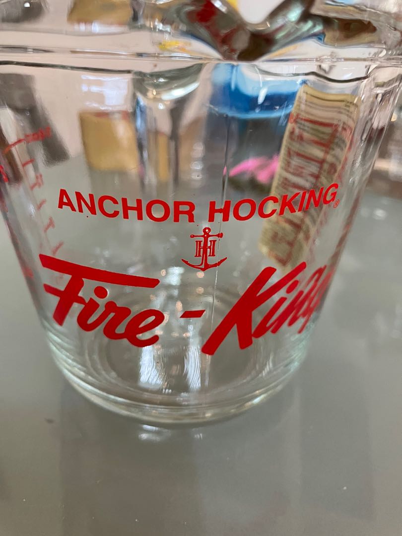Anchor Hocking Glass measuring cup, Furniture & Home Living