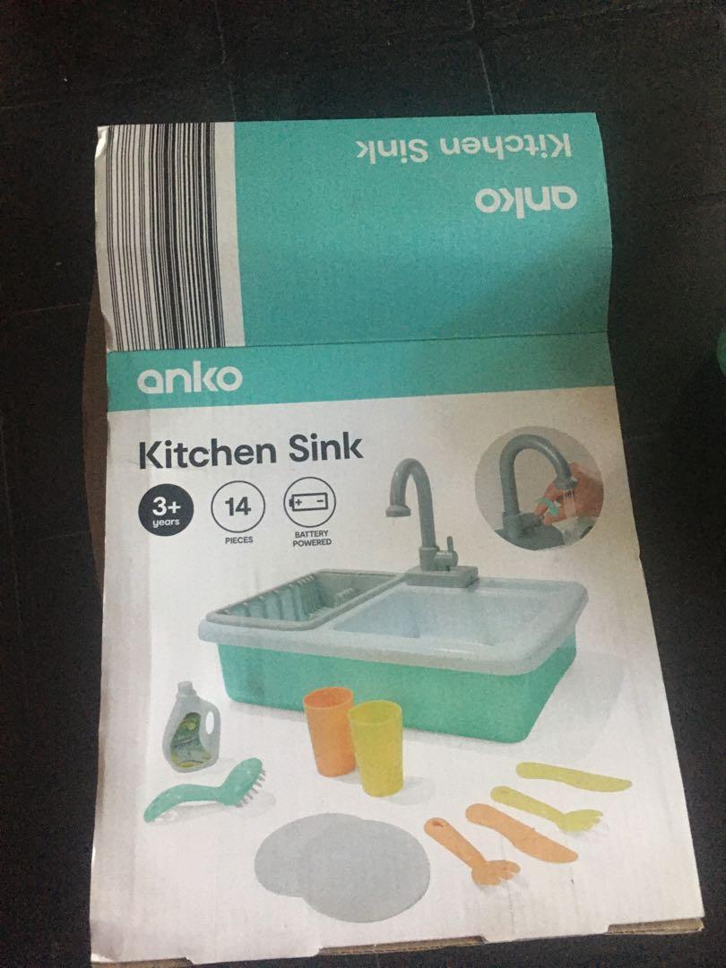 Anko Kitchen sink with food toys, Hobbies & Toys, Toys & Games on Carousell