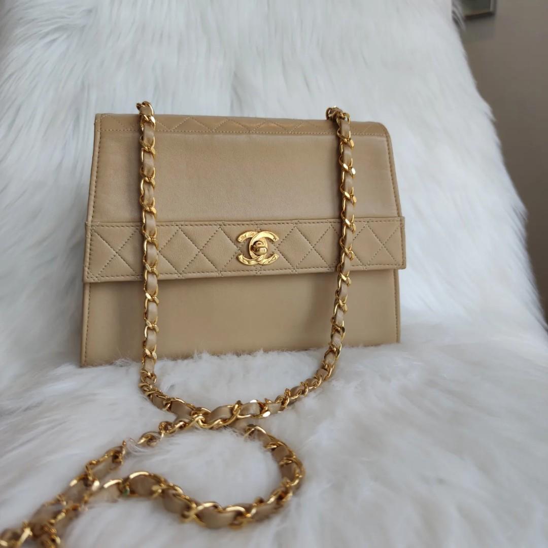 Extremely Rare Chanel Trapezoid Lambskin Bag with Wallet – SFN
