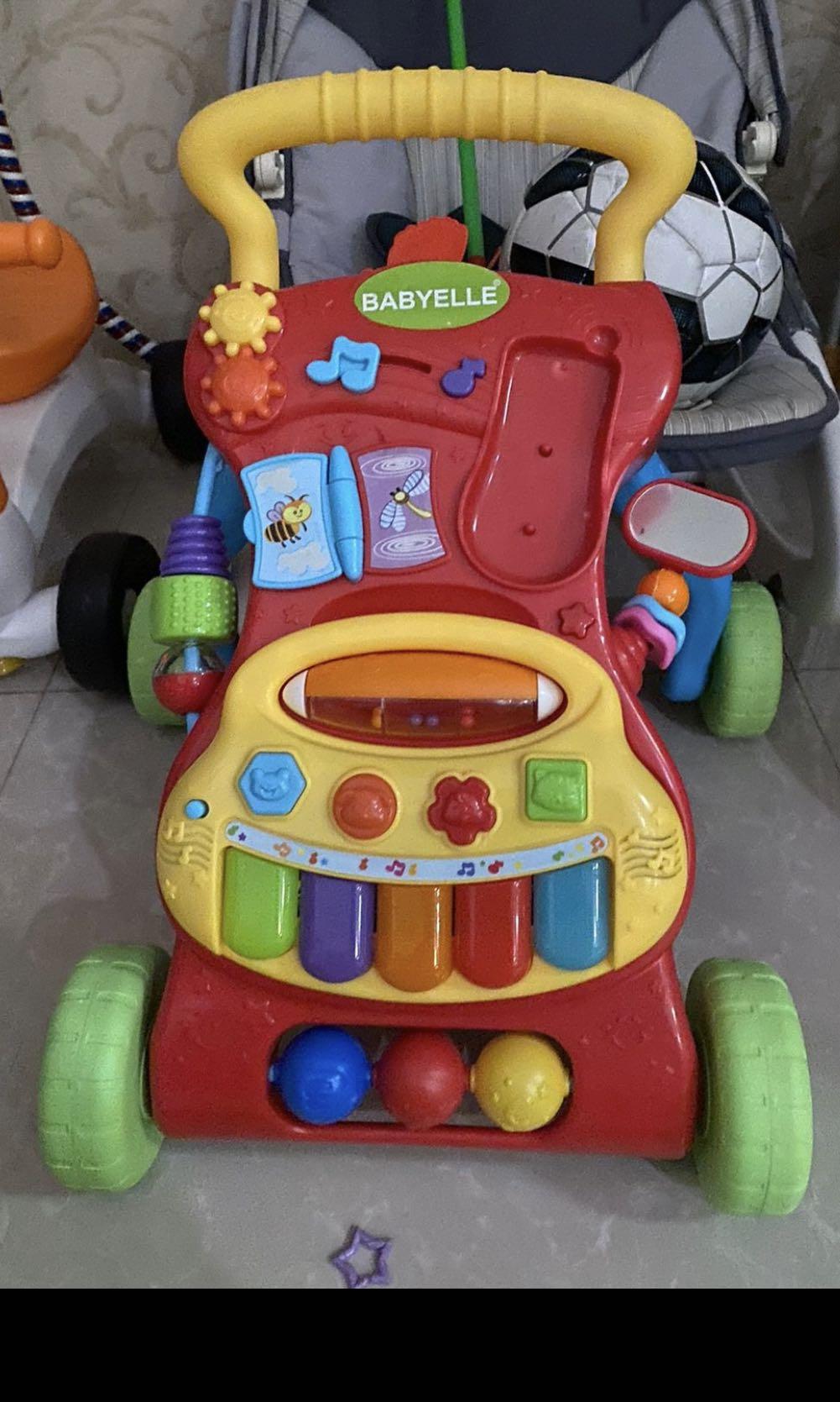 baby elle push walker bonus Bayi Anak Mainan Baby Walker di Carousell