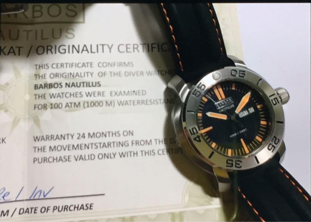 barbos nautilus watch