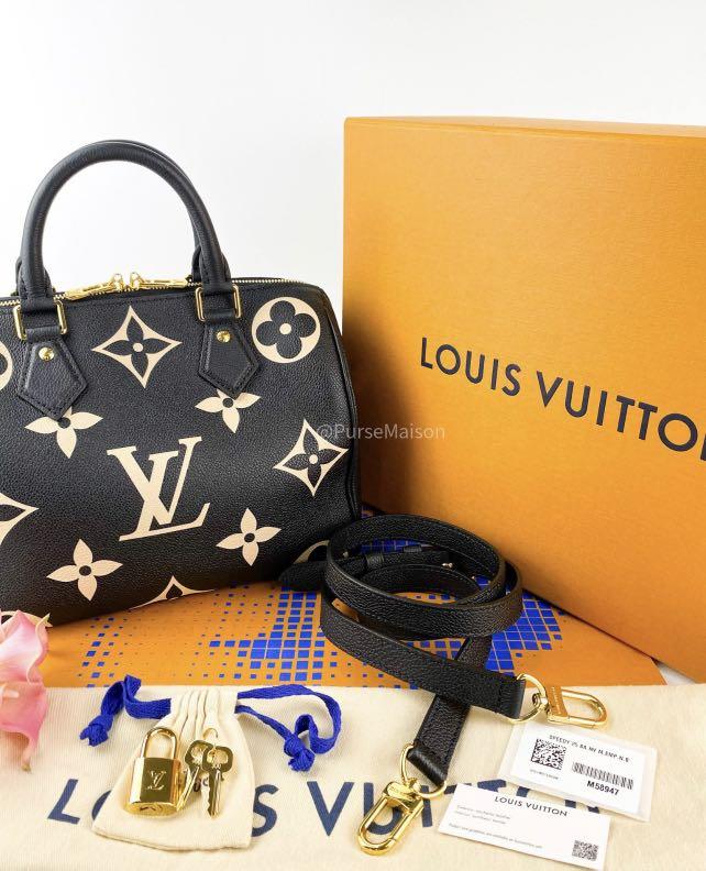 Louis Vuitton Speedy 25 Bandouliere Bag Bicolor Monogram Empreinte