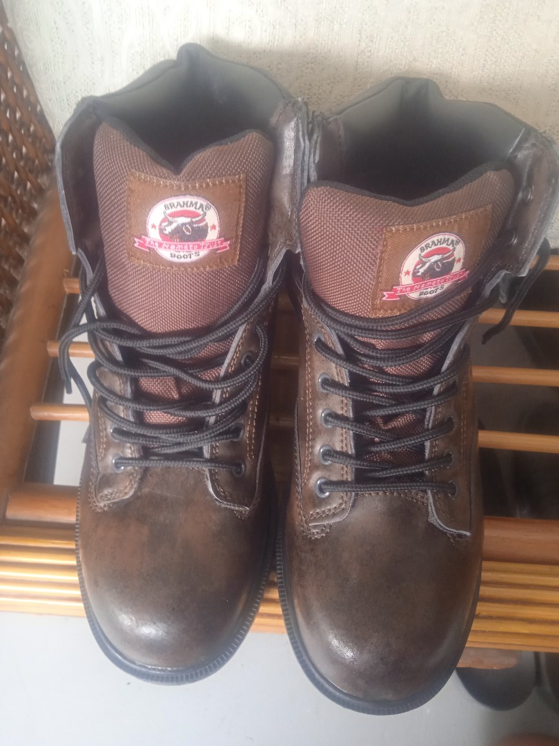 Brahma Boots Steel Toe, Men's Fashion, Footwear, Boots on Carousell