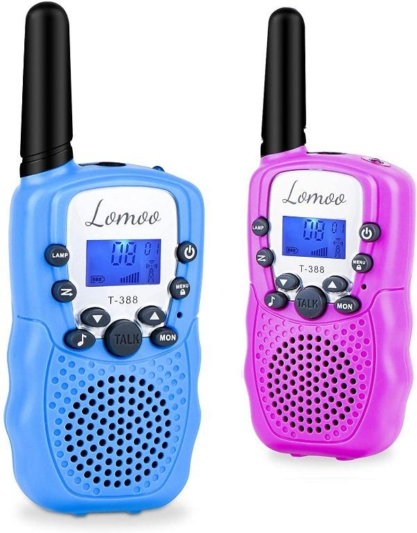 [C5477] Mini Walkie-Talkies LOMOO Long Range PMR446MHz Channel 2-Way  Raidos Walkie Talkies with Rechargable Batteries, Charger and LED  Flashlight- (1 Pair, Blue  Pink), Mobile Phones  Gadgets, Walkie-Talkie  on Carousell
