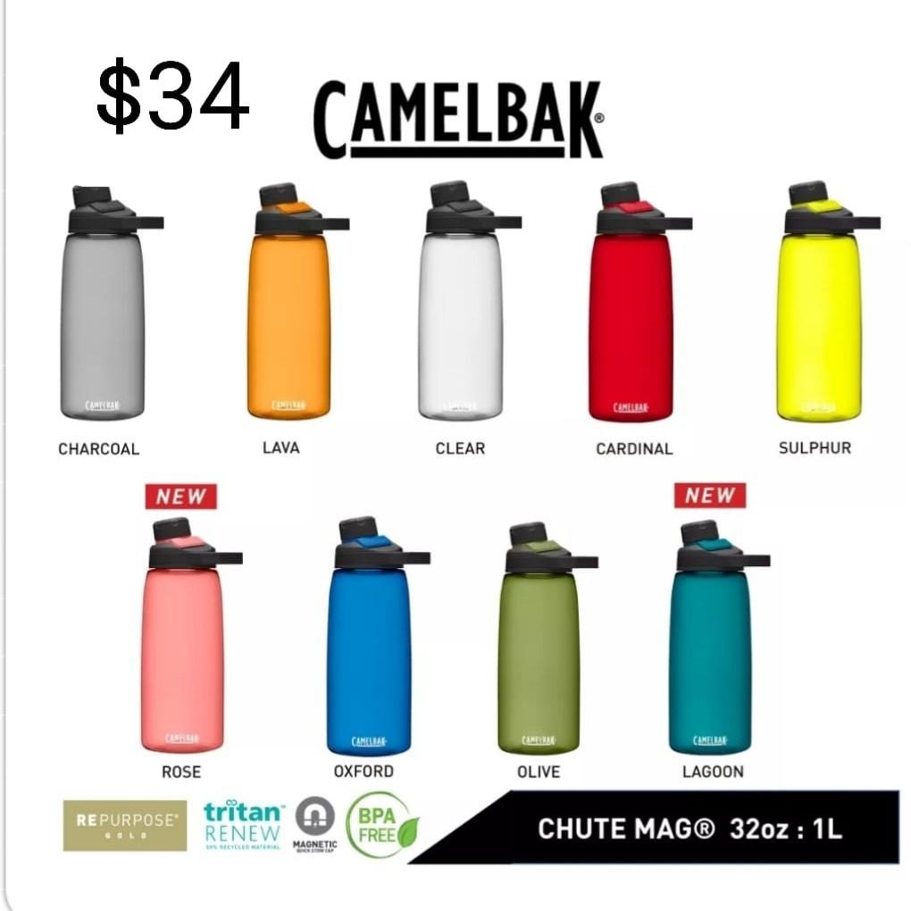 CamelBak Chute Mag Lagoon Water Bottle, 32 oz.