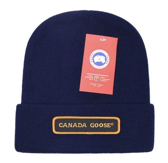 canada goose navy beanie