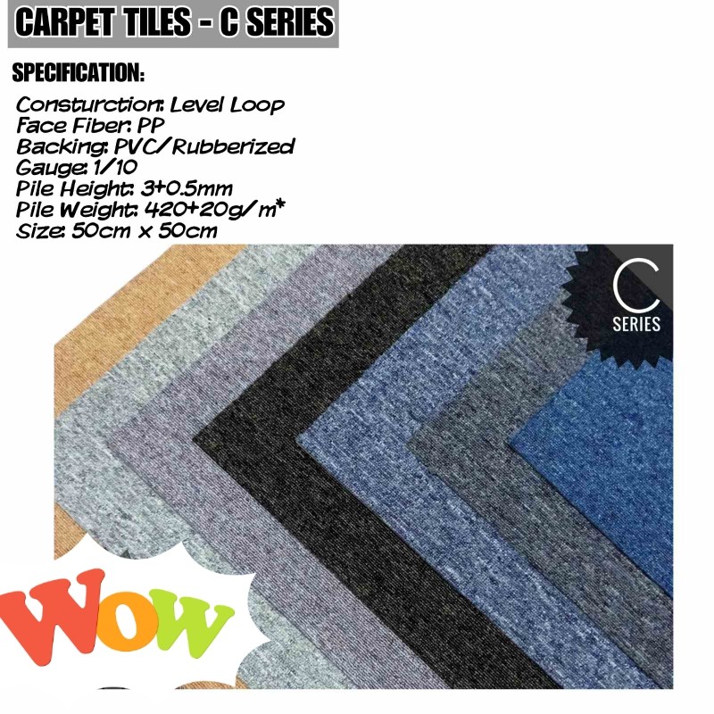 Carpet Tile Bitumen Backing, Furniture & Home Living, Home Decor