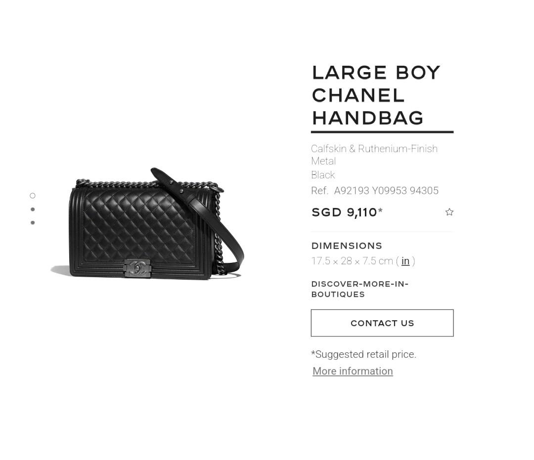 Chanel Boy Bag (Large) Red Caviar, Luxury, Bags & Wallets on Carousell