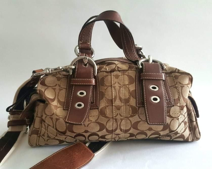 Coach Bag Strap / Sling Bag Authentic (Category: Luxury Bags & Wallets) located in Pasay City. Submitted by redgiftshop (Listing ID 1147987831, Image 1). Description: Coach Bag Strap/Sling Bag AUTHENTIC For Sale 5900 Pesos. Luxury Item (PreLoved Item- Slightly Used) in a very good condition. Almost new, thick leather andfabric material. Detachable Strap. Comes with document and original dust bag. For interested buyer you can we can ship and deliv